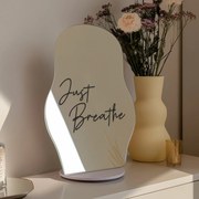 Naklejka na lustro S28 – Just Breathe