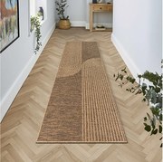 Dywan Kansas Wewnątrz Zewnątrz Styl Juta designerski Odporny Pogodę - Natura - 80 x 250 cm