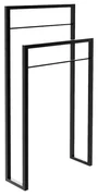 Wieszak na ręczniki AM-01 podwójny czarny BALTICA DESIGN