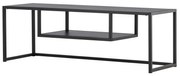 Metalowa szafka RTV RIVERSIDE 120x40cm, czarna