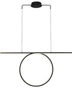 Lampa wisząca LED na lince ODETTA LED/42W/230V 4000K czarna