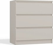 Komoda: 3 szuflady, kaszmir, 40 x 75 x 70 cm