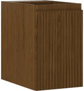 Mexen Rivel szafka łazienkowa podumywalkowa 30 cm, 1 drzwi, ryflowana, orzech - 91A21-03047-1-BF86