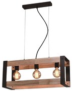 Żyrandol na lince VARNA 3xE27/40W/230V dąb