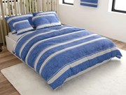 PrzytulneMieszkanie.pl PrzytulneMieszkanie.pl Pościel z bawełny Renforcé BLUE LINE niebieska Rozmiar pościeli: 70 x 90 cm | 140 x 200 cm