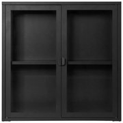 Czarna metalowa witryna wisząca 80x80 cm Brisbane – House Nordic