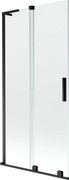 Mexen Velar L parawan nawannowy 2-skrzydłowy rozsuwany 95 x 150 cm, transparent, czarny - 896-095-003-01-70