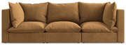 Sofa w kolorze terakoty 255 cm Manao – Makamii
