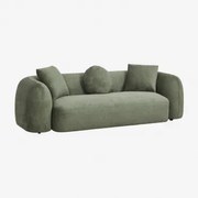 Sofa 3-osobowa Z Szenilu Coco Szenil Sage Green - Sklum