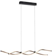 Designerska lampa wisząca złota z wbudowaną diodą LED z możliwością ściemniania - ZinaDesignerski Oswietlenie wewnetrzne