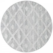 Dywan nowoczesny Pisa 3D Romby kremowo-szary 80 cm x 80 cm