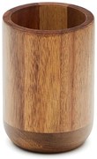 Drewniany kubek na szczoteczki do zębów w naturalnym kolorze Senda – Kave Home