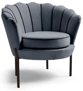 Fotel ANGELO VELVET szary HALMAR