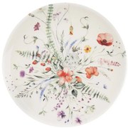 Orion Porcelanowy talerz deserowy Mak, średnica20,5 cm