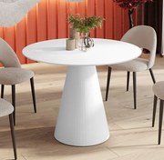 Okrągły stół Pineto biały połysk Hubertus