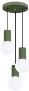 Sollux SL.1725 - Żyrandol na lince HALO 3xG9/8W/230V śr. 25 cm zielony