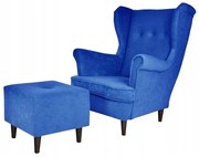 Fotel uszak z podnóżkiem Ari Family Meble