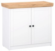 Komoda biała dwudrzwiowa do sypialni salonu mała