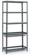 Regał półkowy z koszami, 1954 x 900 x 400 mm, nośność 175 kg, 3 półki + 2 kosze