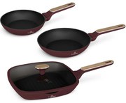 BerlingerHaus Zestaw patelni z powłoką tytanowąLeonardo Nordic, 3+1 szt.