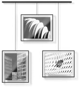 Czarne metalowe ramki ścienne zestaw 3 szt. 73x82 cm Exhibit – Umbra