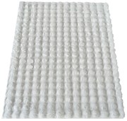 Biały puszysty dywan rabbit 3D C1-P10