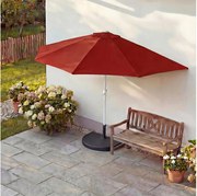 Parasol przeciwsłoneczny Lorca I,  270 cm bordowy z podstawą