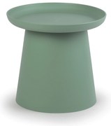 Plastikowy stolik kawowy FUNGO, średnica 50 cm, zielony