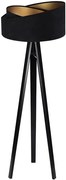 Czarna lampa stojąca glamour W6-R62