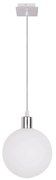 Lampa wisząca w kolorze srebra ze szklanym kloszem ø 15 cm Oden – Candellux Lighting