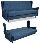 Wersalka sofa uszak kanapa rozkłada Ari niebieska