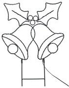 Solight 1V289 - Zewnętrzna dekoracja świąteczna LED, 100 diod LED, zasilanie 3x AA, IP44, ciepłe dzwoneczki
