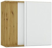 Szafka narożna górna dąb artisan + popiel A1-F75