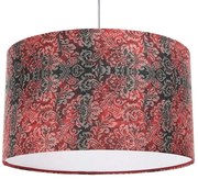 Czerwono-biała lampa wisząca nad stół z wzorem - S374 A2-T02