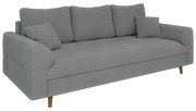 Szara sofa z materiału bouclé 210 cm Ariella – Ropez