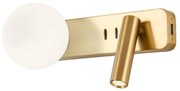 Redo 01-2992 - LED Kinkiet OASIS LED/3W/230V+1xG9/10W USB CRI 90 brązowy