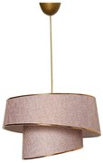 Żyrandol na lince BARETTE 1xE27/60W/230V różowy