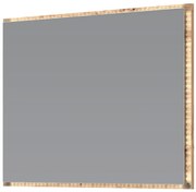 Nowoczesne prostokątne lustro z oświetleniem LED S0-G80