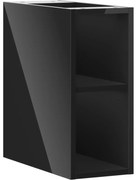 Mexen Box-A szafka otwarta z półką 20 cm, czarna połysk - 91AX2-0200-470-0-70