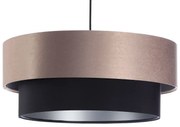 Lampa wisząca DOUBLE 40 czarna/beżowa BPS KONCEPT