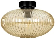 Sufitowa lampa z ryflowanym kloszem beżowa D0-W40