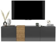 Wisząca szafka rtv grafit połysk L5-K80