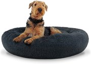 Pluszowe legowisko dla psów 80 cm ciemnoszare