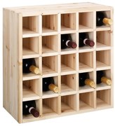 Drewniany stojak na wino, 25 butelek, ZELLER
