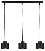 Żyrandol na lince SIMPLY BLACK 3xE27/60W/230V