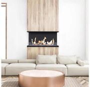 Kratki X-RAY/TUV - Wbudowany biokominek X-RAY 50x100 cm 3,5kW czarny