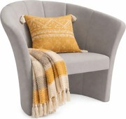 Szary nowoczesny fotel kubełkowy W0-F83