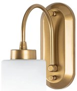 Biały/w kolorze złota kinkiet ø 10 cm Hemikilo – Opviq lights