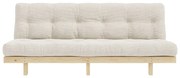 Biała sztruksowa sofa 200 cm Lean – Karup Design