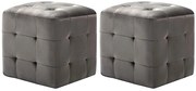 Komplet dwóch tapicerowanych puf do salonu Z7-F77
